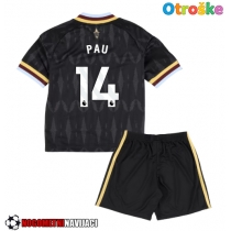 Otroške Nogometnih dresov Aston Villa Pau Torres #14 Gostujoči 2026-27 Kratki rokavi (+ hlače)